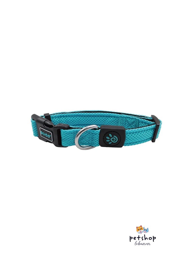 DOCO Athletica Small Turquoise Mesh Dog Collar (27-37x2cm)